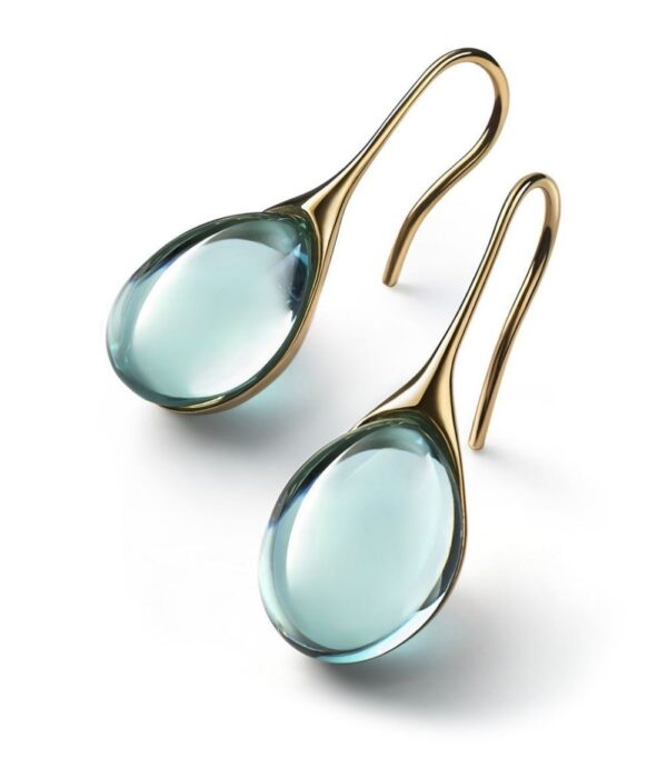 Four Color Inlaid Opal Earrings European And American Ladies Fashion Earrings - Image 3