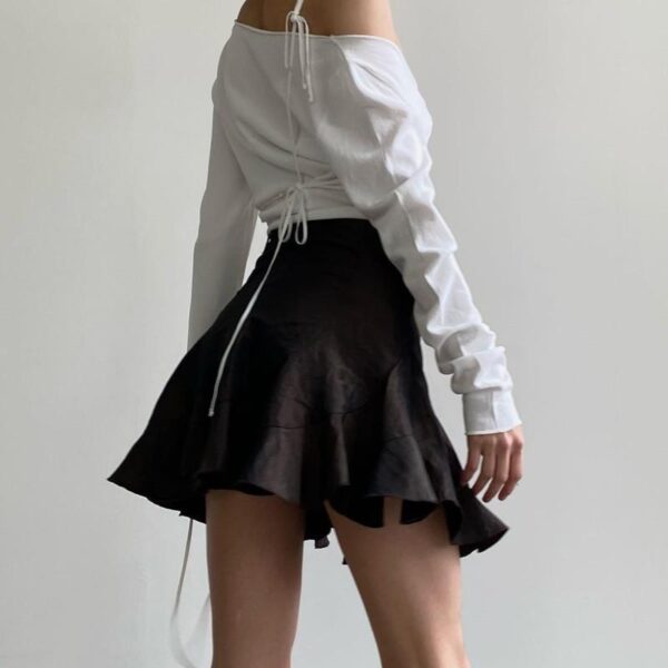 Two Fake Spliced Long-sleeved T-shirts And Tops - Image 3