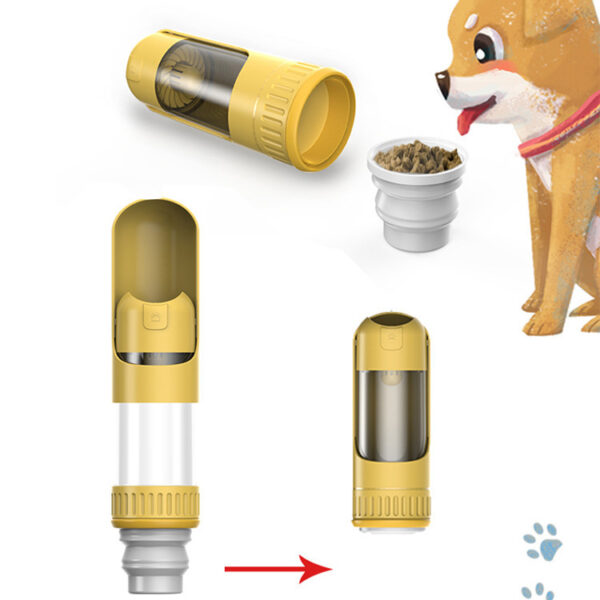 Dog Water Bottle Portable Leak Proof And Lightweight Water Bottle For Dogs Dog Travel Water Bottle With Bowl Dog Walking Accessories - Image 7