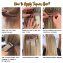 Double Pull Full Virgin Real 50g Hair Extension Long With Weft Invisible Skin Weft 20 Thick Seamless Human Hair
