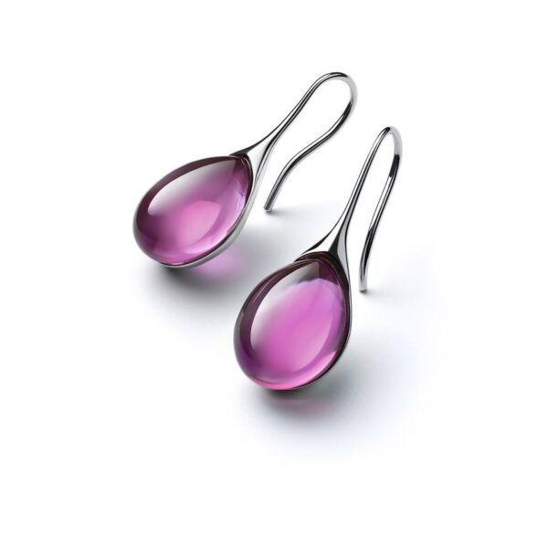Four Color Inlaid Opal Earrings European And American Ladies Fashion Earrings - Image 7