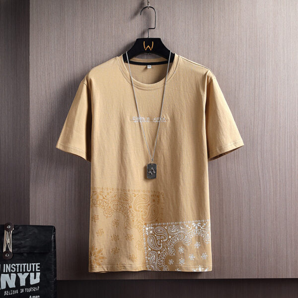 Short-sleeved T-shirts, Half-sleeved T-shirts, Loose Bottoming Shirts, Tops, Men's Clothing - Image 2