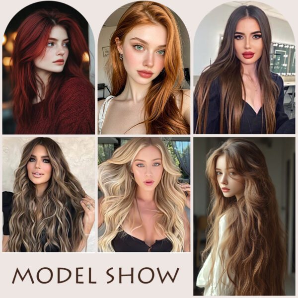 Holdbalance Clip In Hair Extensions Long Straight Wavy Synthetic Hairpiece,Natural & Soft Hair &Blends Well Hair Extension, Daily Use, Party Use Best Everyday Fashion Accessories - Image 6