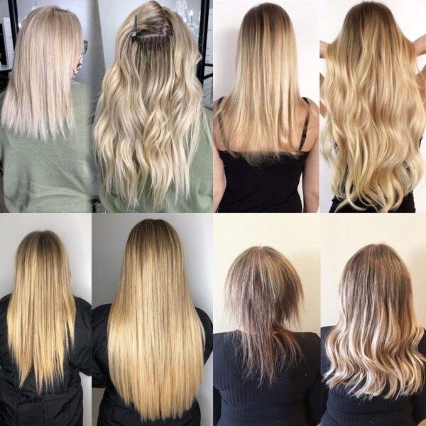 Double Pull Full Virgin Real 50g Hair Extension Long With Weft Invisible Skin Weft 20 Thick Seamless Human Hair - Image 2