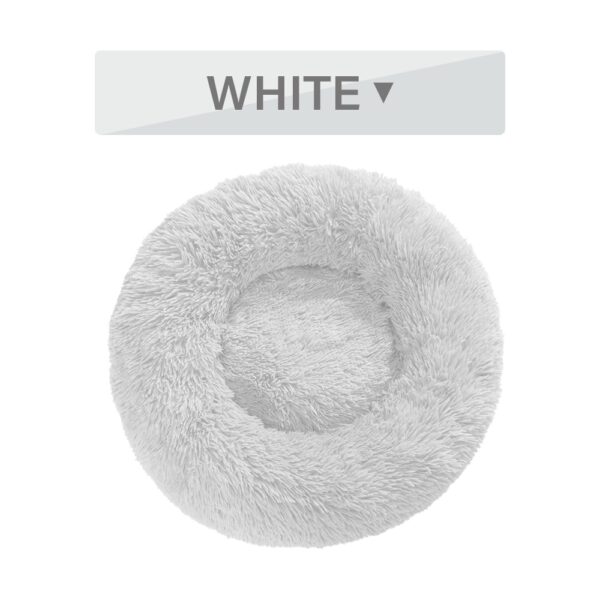 Fluffy Donut Dog Bed  Warm Soft Long Plush Pet Cushion Dog House Cat  Bed Washable Pet Sofa Mat Calming Samll Large Dog Beds - Image 8